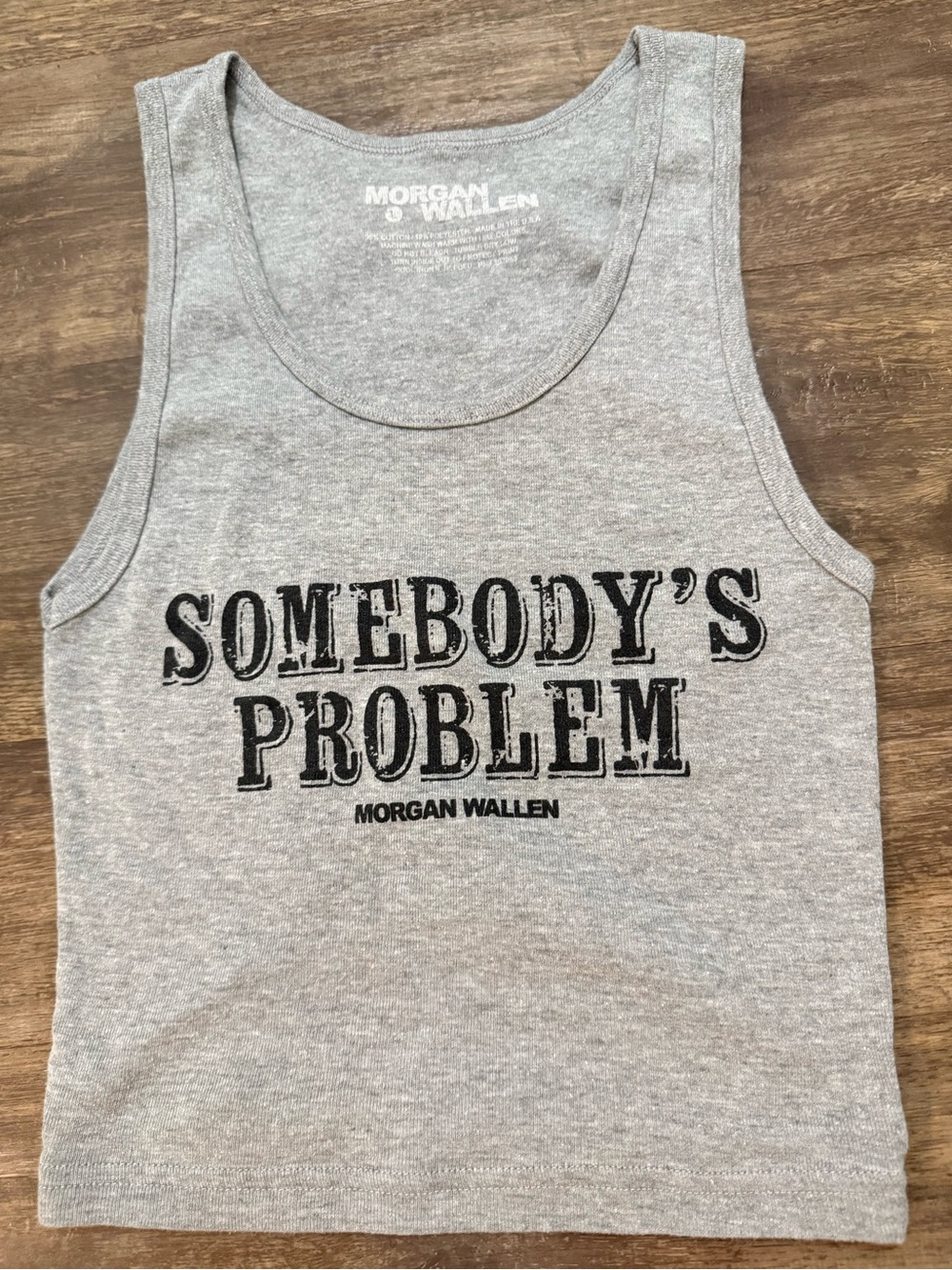 Morgan Wallen Grey 'Somebody's Problem' Women's Tank Top